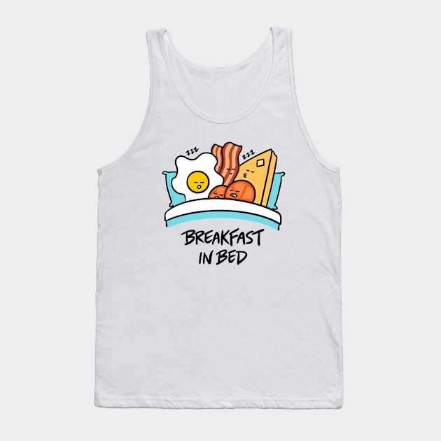 Breakfast in Bed (Eggs, Bacon, Toast, Tomatoes) Tank Top by bonniemamadraws